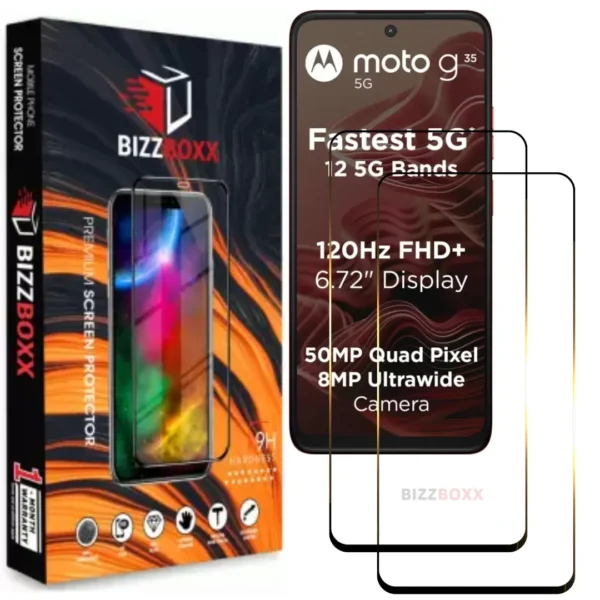 MOTO G35 Tempered Glass (Pack of 2)