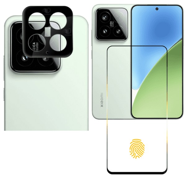 Xiaomi MI 15 Combo 5G Tempered Glass Screen Protector Guard and Camera Lens