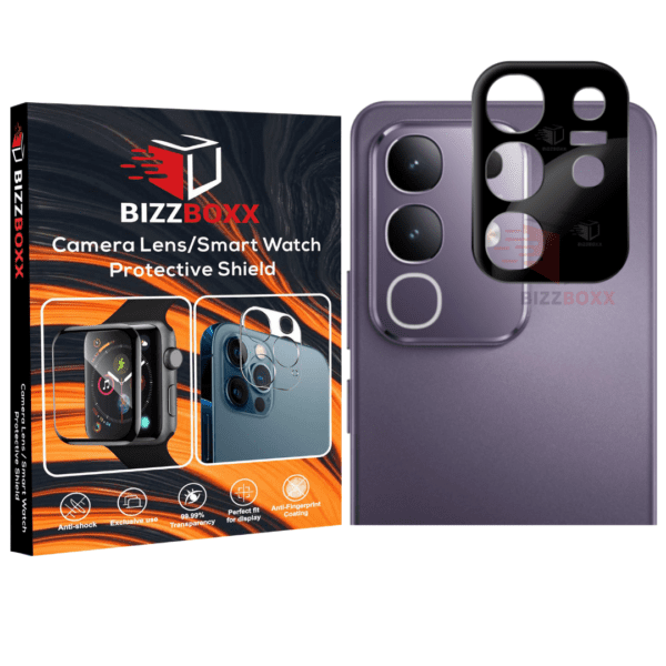 vivo T4x 5G Back Camera Glass 9H Hardness 3D Look With Easy Installation Kit (Pack of 1)- BizzBoxx