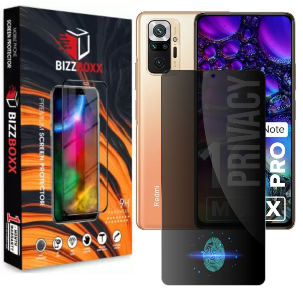 Redmi9ProMax,10ProMax PRIVACY Tempered Glass