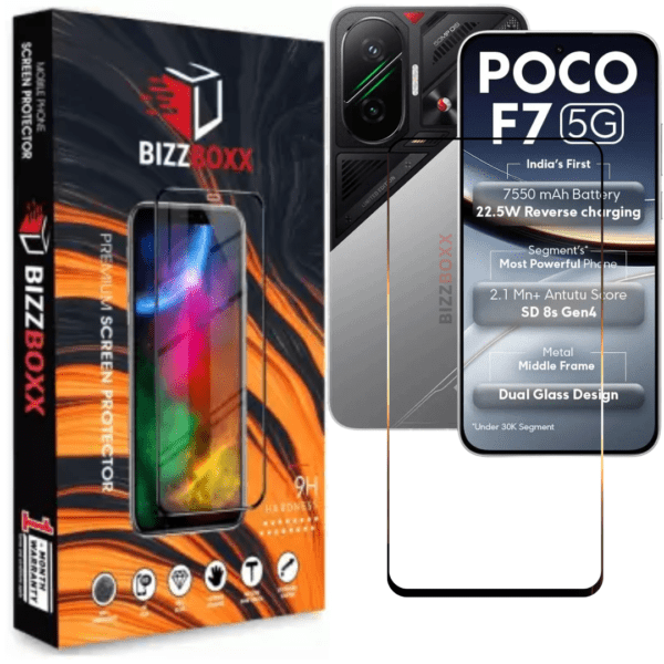 Poco X7 5G Tempered Glass Screen Protector (Pack of 1) – BizzBoxx