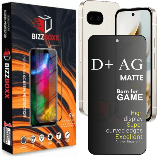 Google Pixel 9A 5G Matte Tempered Glass Screen Protector (Pack of 1) – BizzBoxx