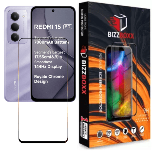 REDMI 15 Tempered glass