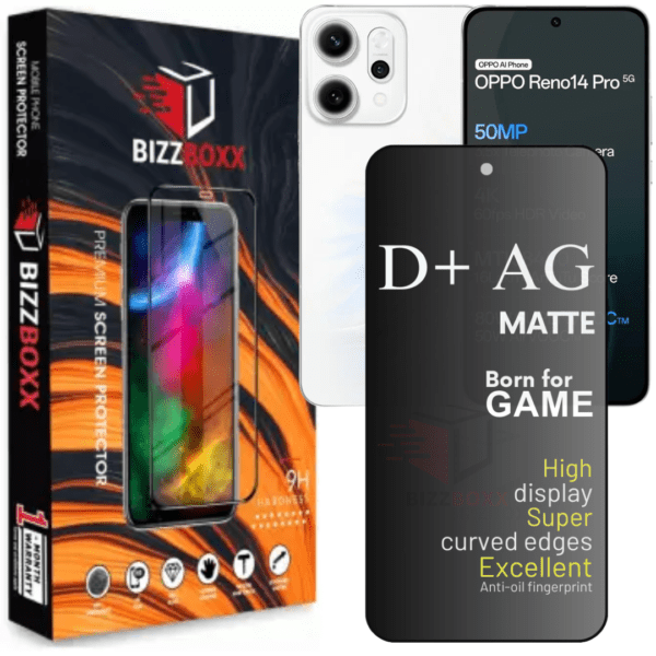 OPPO Reno14 Pro 5G D+ AG Matte Tempered Glass