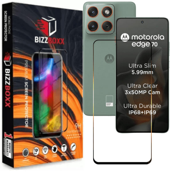 Motorola Edge 70 Tempered Glass Screen Protector Guard