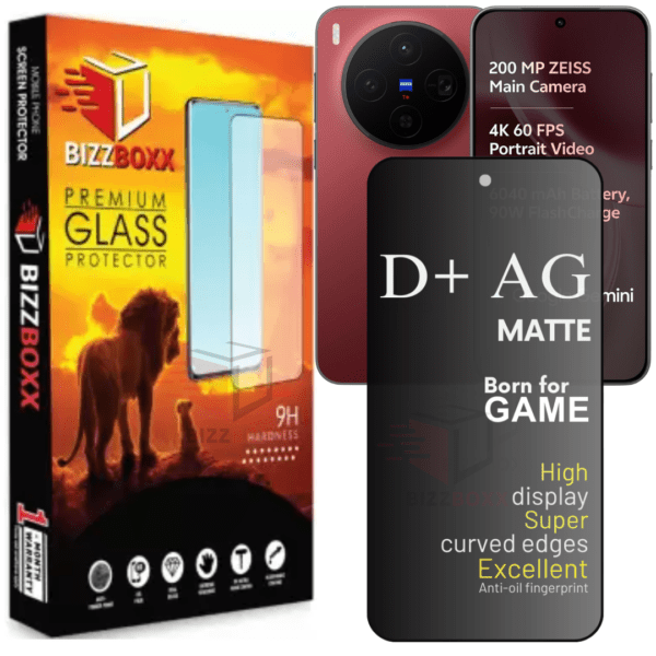 vivo X300 5G D+ AG Matte Tempered Glass