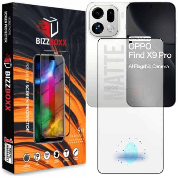 OPPO Find X9 Pro 5G Ultrasonic Fingerprint Working D+ AG Matte Tempered Glass